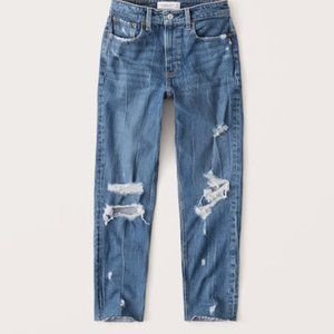 Abercrombie & Fitch Curve Love High Waisted Mom Jeans